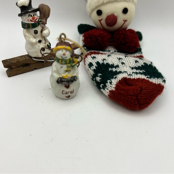 Lot of three cute snowmen for Christmas. - Picture 2 of 6